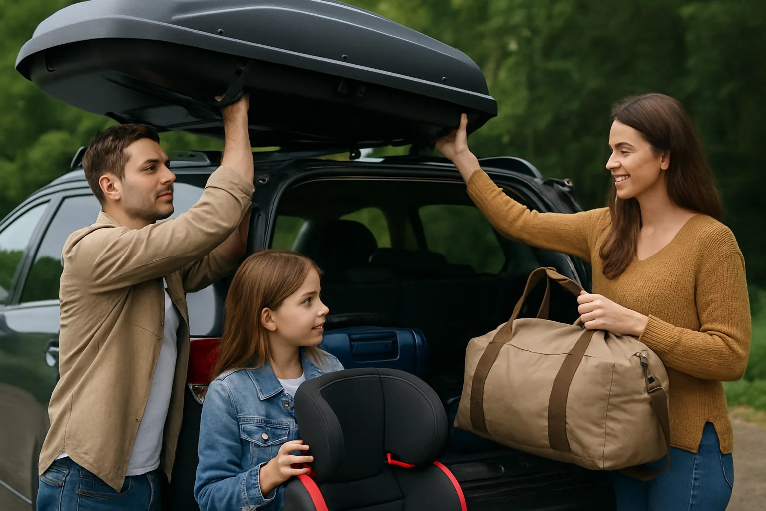 Accesorii auto pentru drumuri în familie