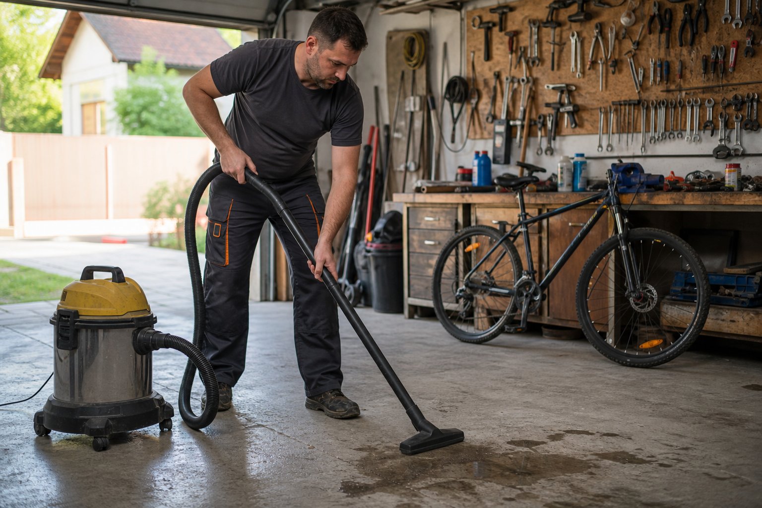 Cum alegi aspirator de atelier umed-uscat pentru garaj ca să cureți rapid praful și lichidele