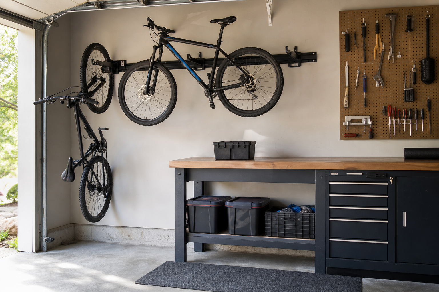 Cum alegi suport biciclete perete pentru garaj ca să eliberezi podeaua