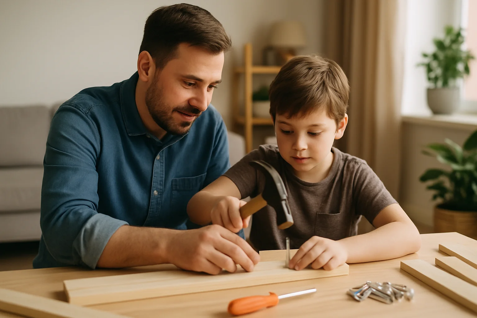 Cum să îți implici copilul în proiecte DIY