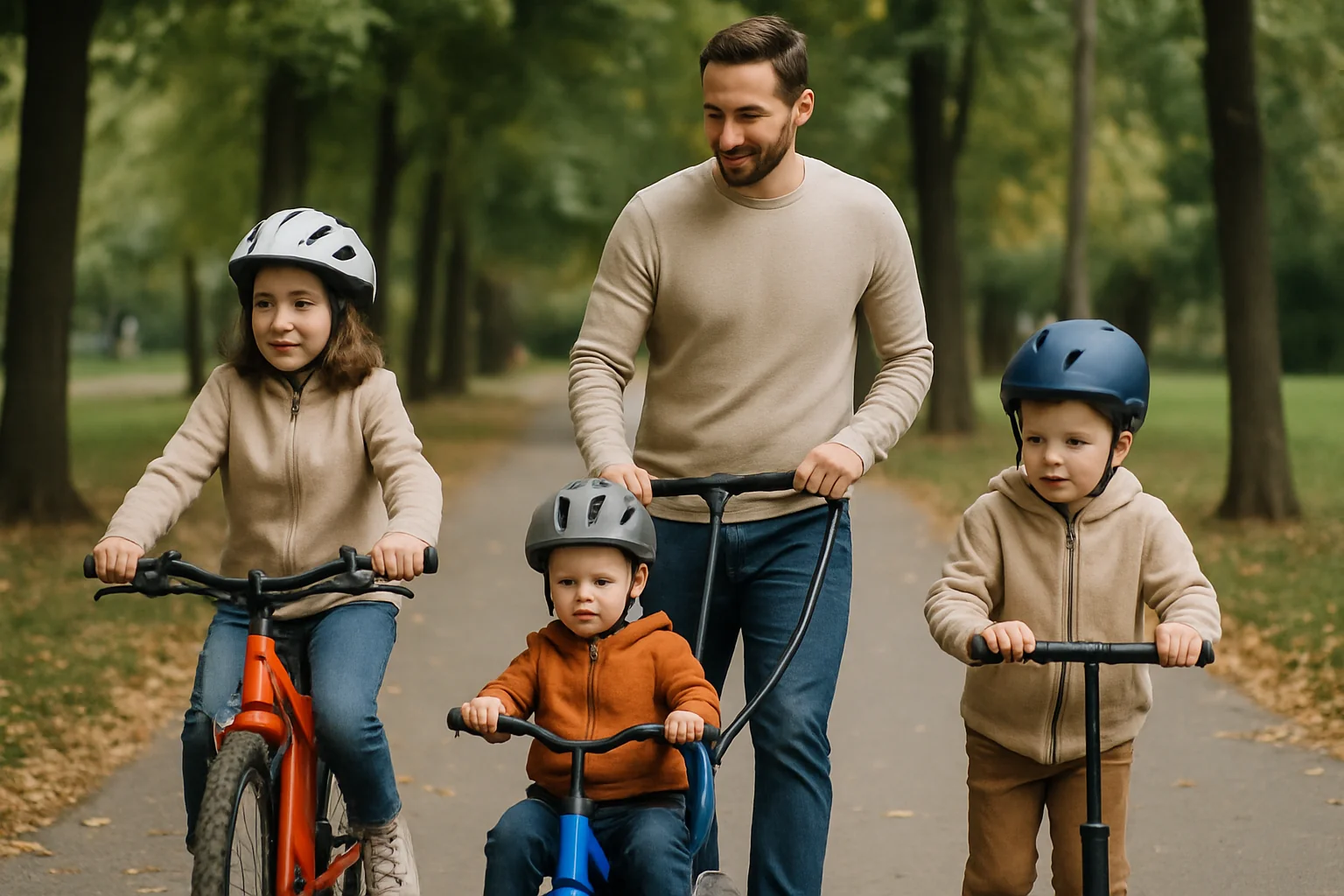 Triciclete, biciclete și trotinete – test de tătic